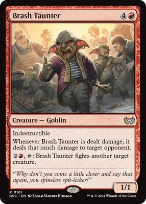 Brash Taunter card from Commander: Duskmourn: House of Horror