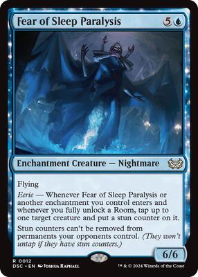 Fear of Sleep Paralysis card from Commander: Duskmourn: House of Horror