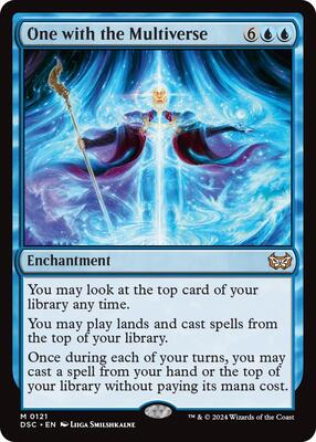 One with the Multiverse card from Commander: Duskmourn: House of Horror