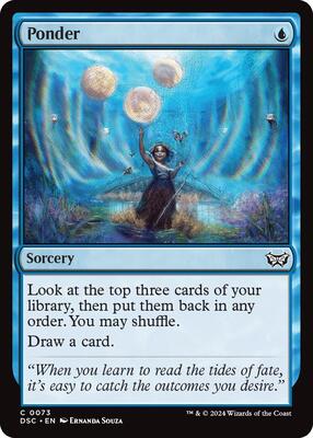 Ponder card from Commander: Duskmourn: House of Horror