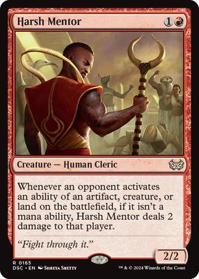 Harsh Mentor card from Commander: Duskmourn: House of Horror