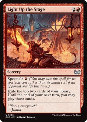 Light Up the Stage card from Commander: Duskmourn: House of Horror