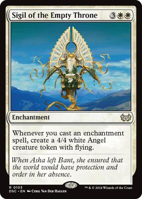 Sigil of the Empty Throne card from Commander: Duskmourn: House of Horror