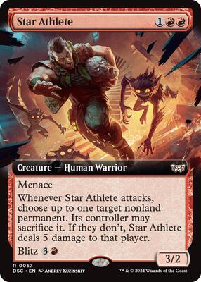 Star Athlete (Extended Art) card from Commander: Duskmourn: House of Horror