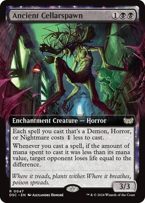 Ancient Cellarspawn (Extended Art) card from Commander: Duskmourn: House of Horror