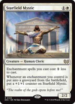 Starfield Mystic card from Commander: Duskmourn: House of Horror