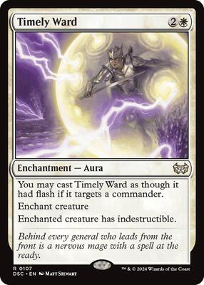 Timely Ward card from Commander: Duskmourn: House of Horror