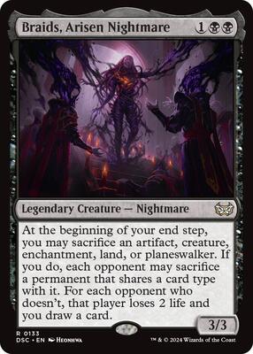 Braids, Arisen Nightmare card from Commander: Duskmourn: House of Horror