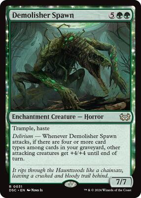 Demolisher Spawn card from Commander: Duskmourn: House of Horror