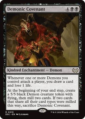 Demonic Covenant card from Commander: Duskmourn: House of Horror