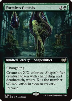 Formless Genesis (Extended Art) card from Commander: Duskmourn: House of Horror