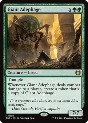 Giant Adephage card from Commander: Duskmourn: House of Horror