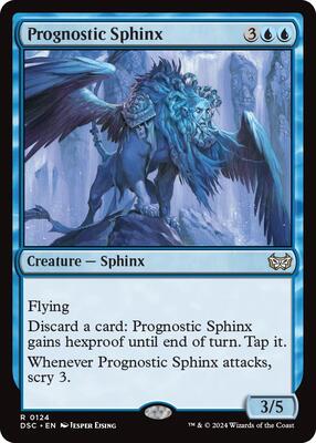 Prognostic Sphinx card from Commander: Duskmourn: House of Horror