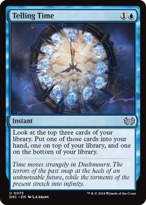 Telling Time card from Commander: Duskmourn: House of Horror