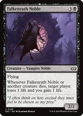 Falkenrath Noble card from Commander: Duskmourn: House of Horror