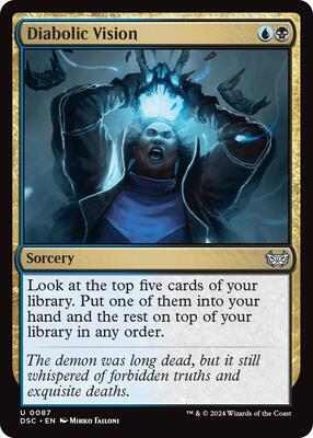 Diabolic Vision card from Commander: Duskmourn: House of Horror
