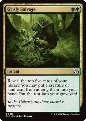 Grisly Salvage card from Commander: Duskmourn: House of Horror
