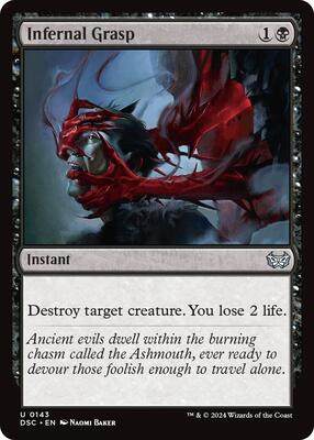 Infernal Grasp card from Commander: Duskmourn: House of Horror