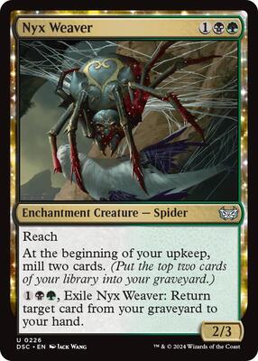 Nyx Weaver card from Commander: Duskmourn: House of Horror