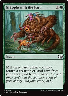 Grapple with the Past card from Commander: Duskmourn: House of Horror