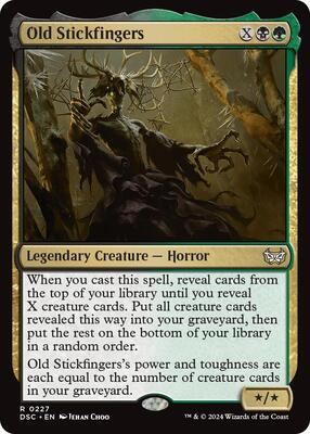 Old Stickfingers card from Commander: Duskmourn: House of Horror