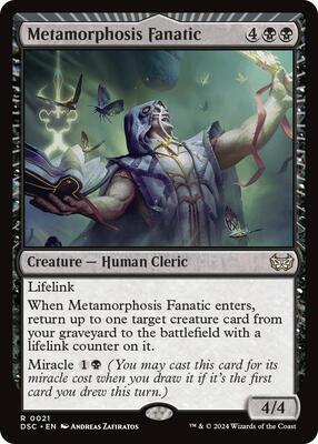 Metamorphosis Fanatic card from Commander: Duskmourn: House of Horror