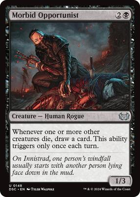 Morbid Opportunist card from Commander: Duskmourn: House of Horror