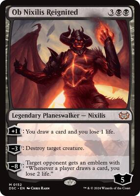 Ob Nixilis Reignited card from Commander: Duskmourn: House of Horror