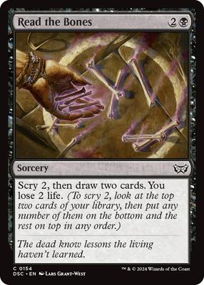 Read the Bones card from Commander: Duskmourn: House of Horror