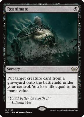 Reanimate card from Commander: Duskmourn: House of Horror