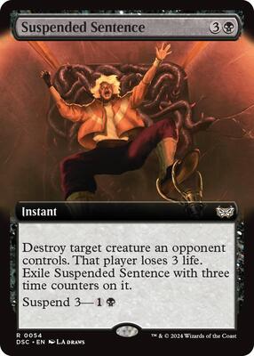 Suspended Sentence (Extended Art) card from Commander: Duskmourn: House of Horror