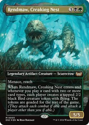 Rendmaw, Creaking Nest (Borderless) card from Commander: Duskmourn: House of Horror