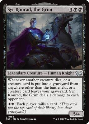 Syr Konrad, the Grim card from Commander: Duskmourn: House of Horror