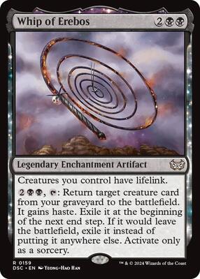 Whip of Erebos card from Commander: Duskmourn: House of Horror