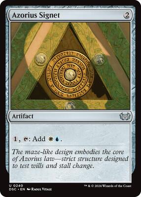Azorius Signet card from Commander: Duskmourn: House of Horror