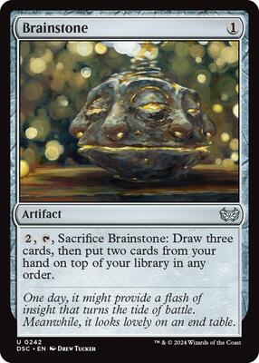 Brainstone card from Commander: Duskmourn: House of Horror