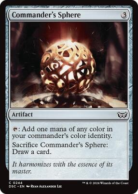 Commander's Sphere card from Commander: Duskmourn: House of Horror