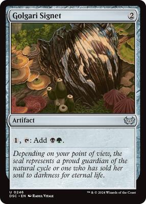 Golgari Signet card from Commander: Duskmourn: House of Horror