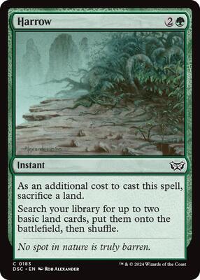 Harrow card from Commander: Duskmourn: House of Horror