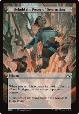 Behold the Power of Destruction (Full Art) card from Archenemy: Duskmourn