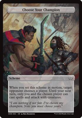 Choose Your Champion (Full Art) card from Archenemy: Duskmourn