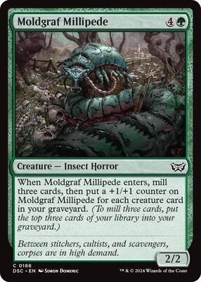 Moldgraf Millipede card from Commander: Duskmourn: House of Horror
