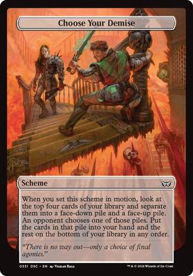 Choose Your Demise (Full Art) card from Archenemy: Duskmourn