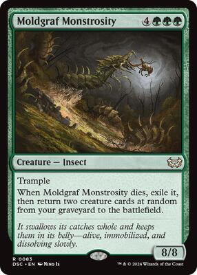 Moldgraf Monstrosity card from Commander: Duskmourn: House of Horror