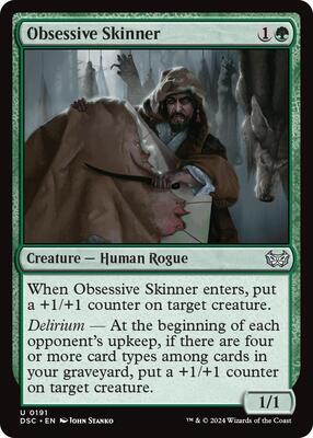 Obsessive Skinner card from Commander: Duskmourn: House of Horror