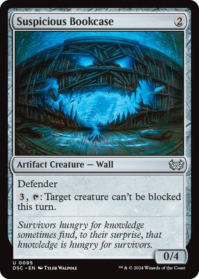 Suspicious Bookcase card from Commander: Duskmourn: House of Horror
