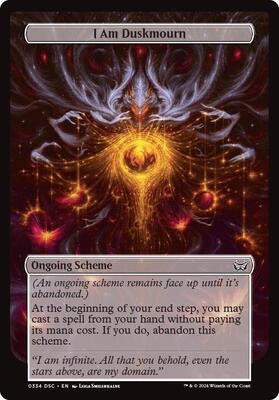 I Am Duskmourn (Full Art) card from Archenemy: Duskmourn
