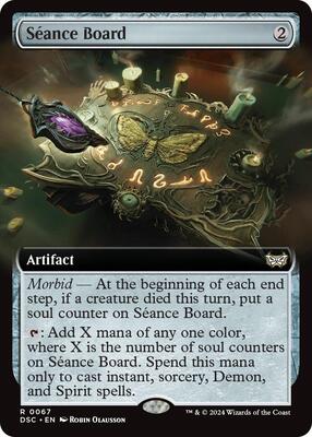Seance Board (Extended Art) card from Commander: Duskmourn: House of Horror