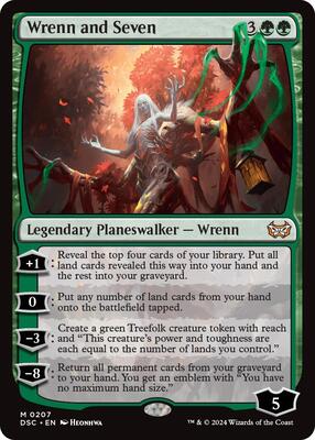 Wrenn and Seven card from Commander: Duskmourn: House of Horror