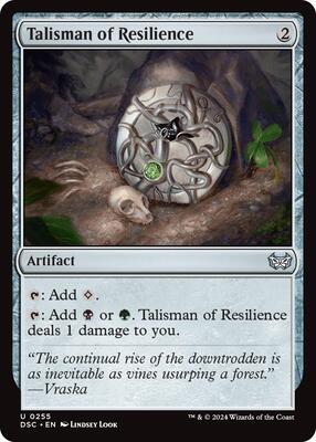 Talisman of Resilience card from Commander: Duskmourn: House of Horror